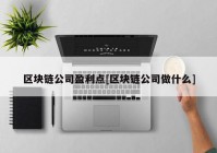 区块链公司盈利点[区块链公司做什么]